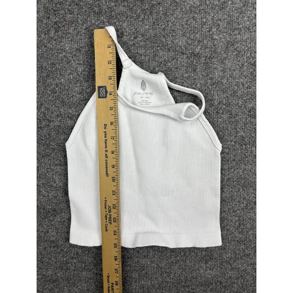Free People Tank Top Womens M/L White Ribbed Halter Brami Seamless Intimately - Picture 4 of 7